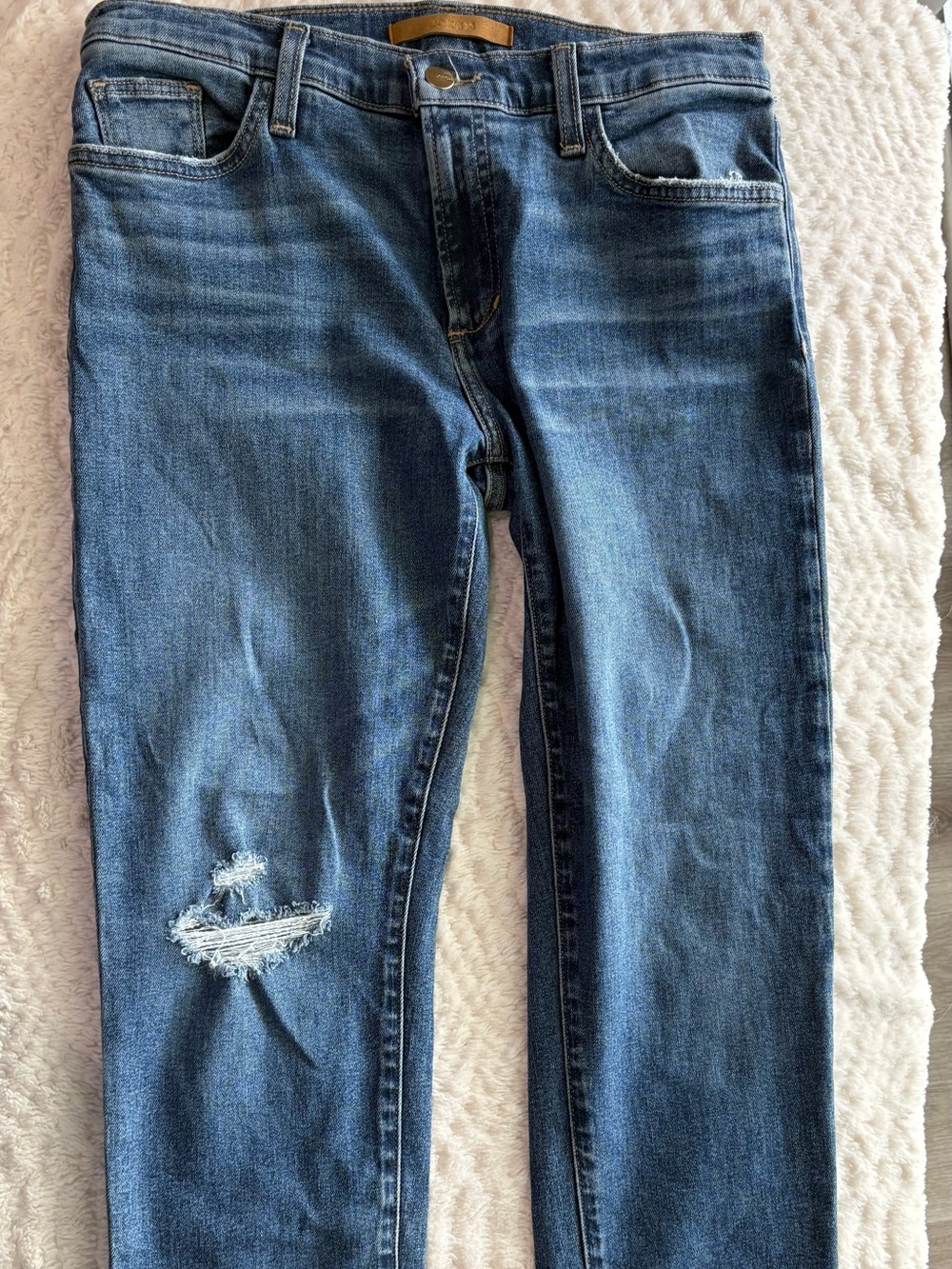 Joe's Jeans Medium Blue Distressed Boyfriend Jeans size 28